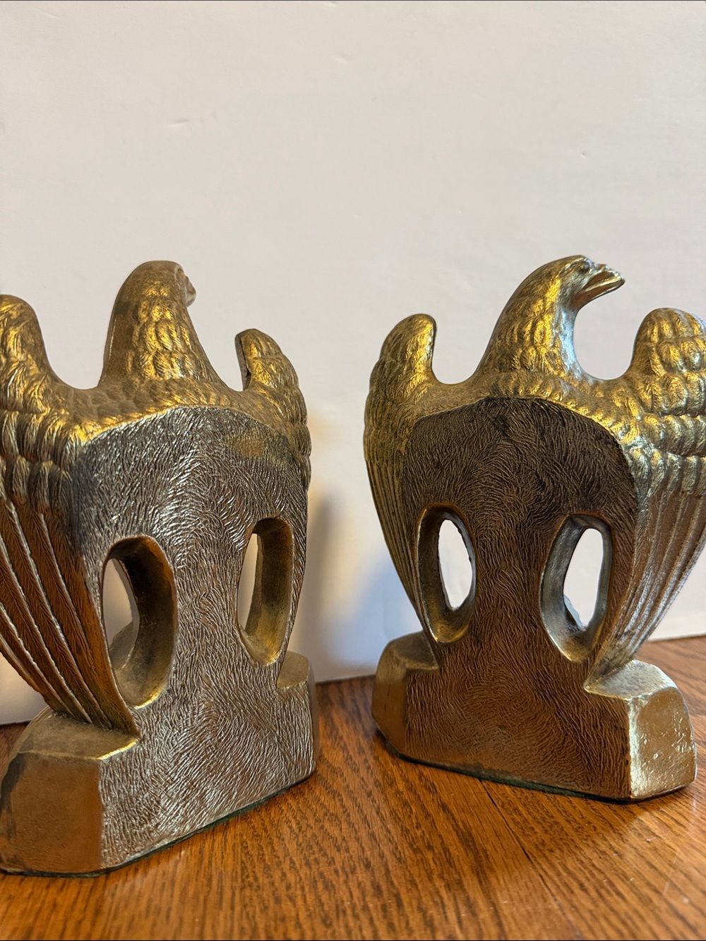Pair of Brass Eagle Bookends - VINTAGE - Picture 4 of 5